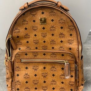 MCM Medium Cognac Backpack